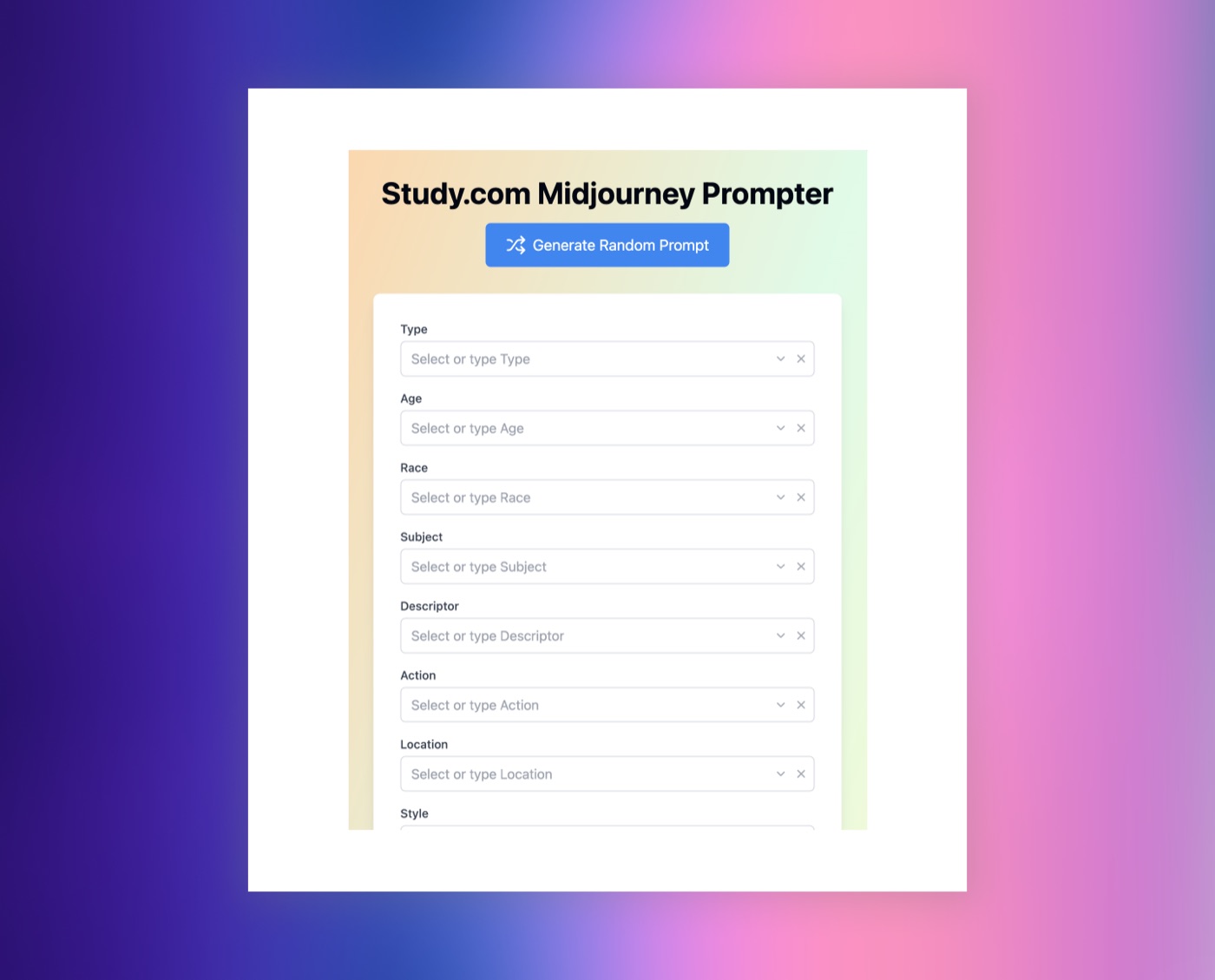 AI design playbook screen
