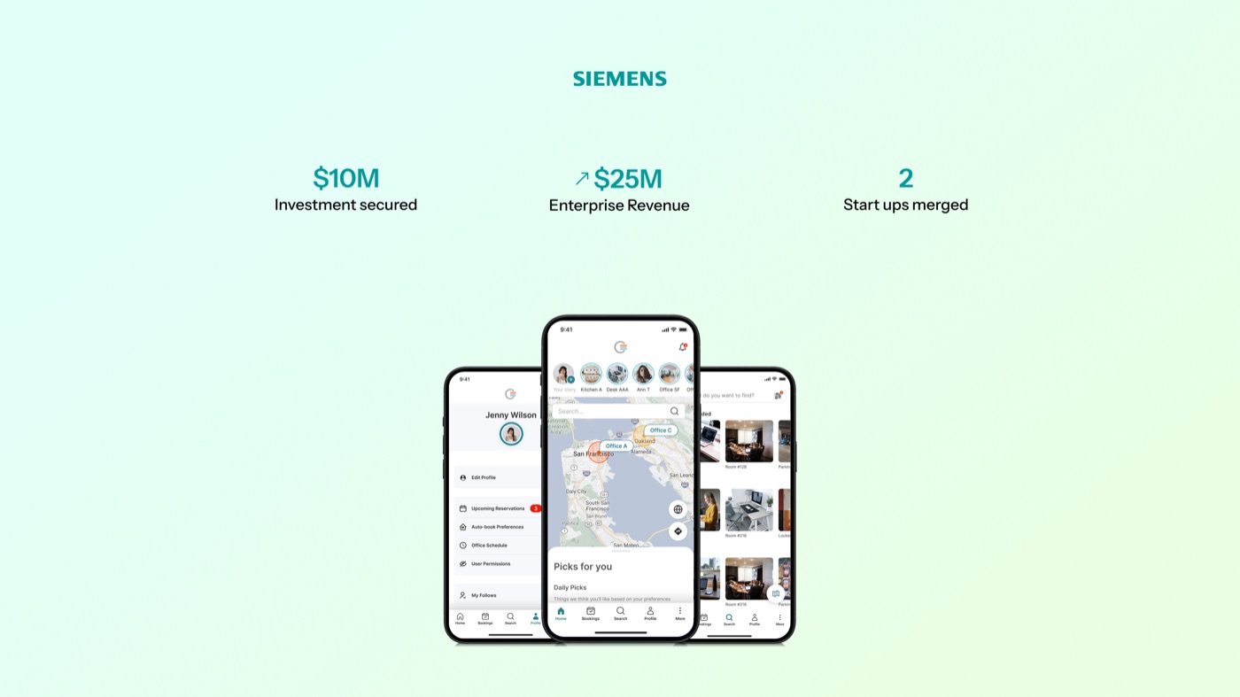 Comfy by Siemens product screens