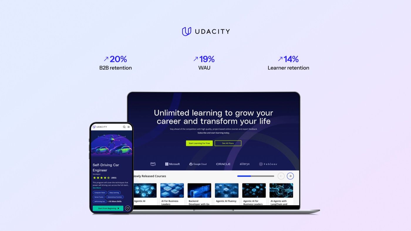 Udacity product screens